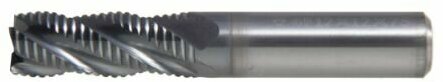 PANDA CNC Фреза твердосплавная по металлу концевая для черновой обработки ц/х 6*6*15*50 Z4 К40 AlTiN HRC4) mf50604