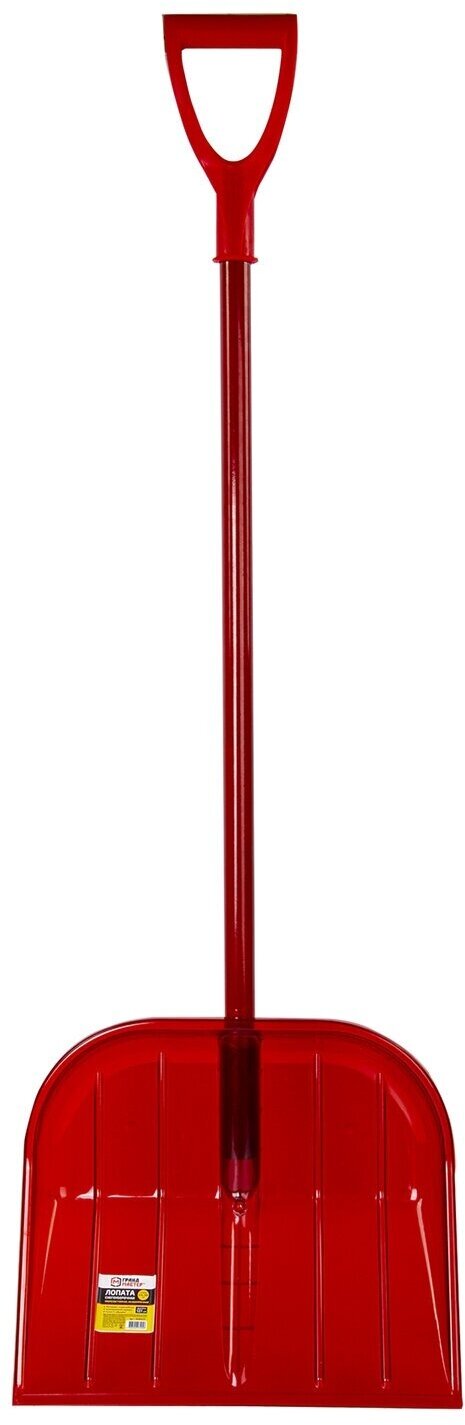 Лопата снегоуборочная грандмастер поликарбонат ручка 104 см рабочая часть 38х44 см (606625)