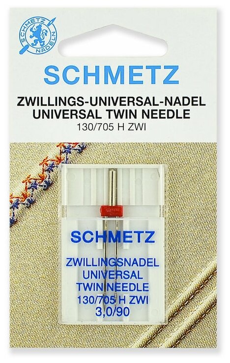 Schmetz Иглы Schmetz двойные универсальные № 90/3 1 шт. 130/705H-ZWI