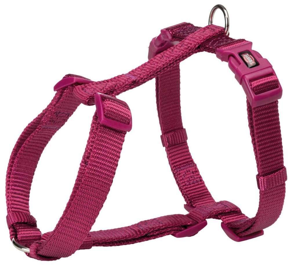 Trixie Трикси Шлейка Premium H-Harness, S–M: 42–60 см/15 мм, красный - фото №1