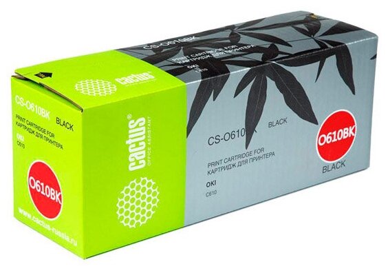 Cactus Картридж CS-O610BK черный для Oki C610 8000стр.