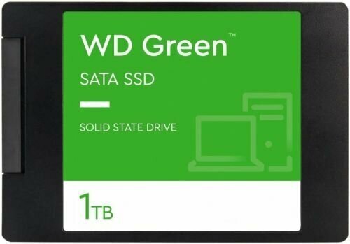 Накопитель SSD 2.5' Western Digital WDS100T3G0A WD Green, 1ТБ, SATA 6Gb/c, TLC