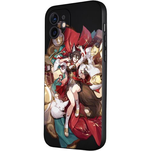 Силиконовый чехол с защитой камеры Mcover для Apple iPhone 12 mini Honkai Impact, Тинъюнь