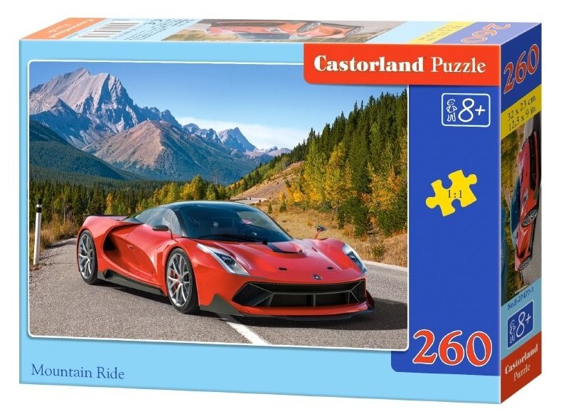 Пазл Castorland Mountain ride (B-27477), 260 дет., 23х32х4 см, разноцветный