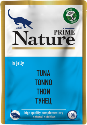 PRIME NATURE Пауч для кошек Тунец в желе 100 гр 137.6.5205