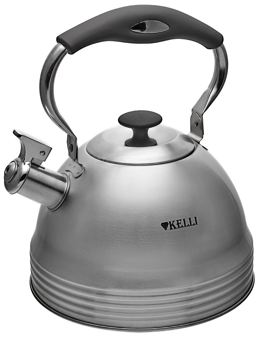 Металлический чайник со свистком Kelli KL-4323, 3 л