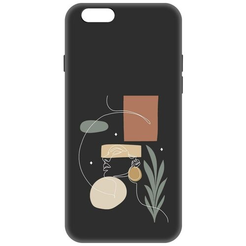 Чехол-накладка Krutoff Soft Case Элегантность для iPhone 6/6s черный чехол накладка krutoff soft case элегантность для iphone x черный