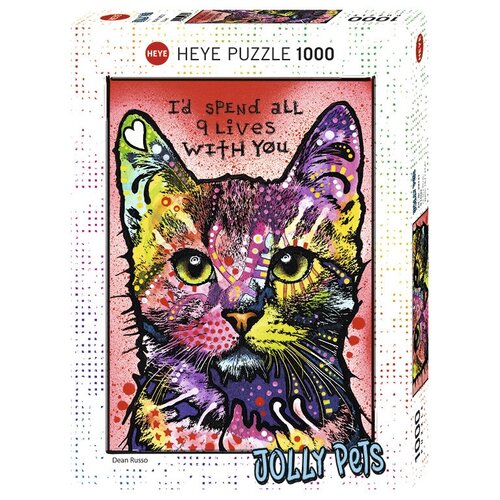 Пазл Heye Jolly Pets 9 Жизней, Russo (29731), 1000 дет., белый