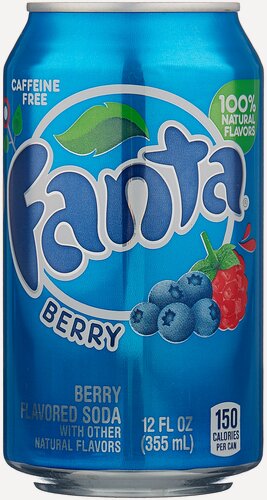 Изображение товара Газированный напиток Fanta Berry (Фанта Ягоды), США, 0.355 л. 12шт