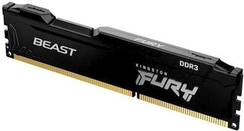 Оперативная память Kingston Fury Beast Black DDR3 - 4GB, 1600 МГц, DIMM, CL10, RTL (kf316c10bb/4)