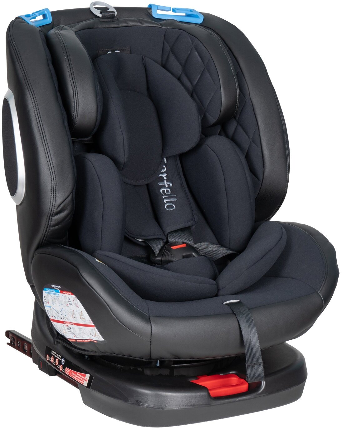 Автокресло детское ISOFIX Farfello YB102A от 0 до 12 лет от 0 до 36 кг экокожа в комплекте анатомический вкладыш