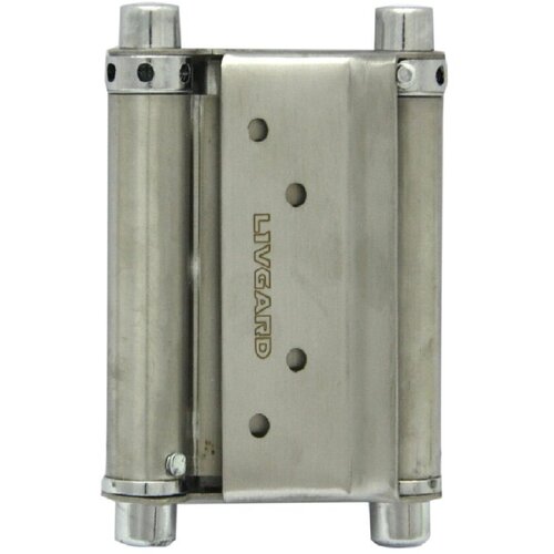 Петля пружинная двухсторонняя LIVGARD HS100 SN , цвет: Матовый никель ( в комплекте 2 штуки) петля двери камеры polair комплект 2 штуки 2936008d