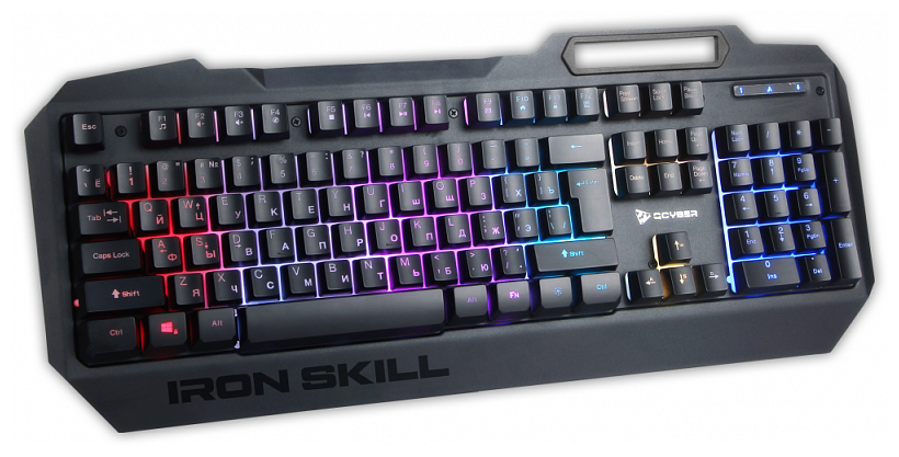 Клавиатура Qcyber Iron Skill Black USB Gamer RGB .