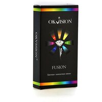 Цветные контактные линзы OKVision Fusion 3 месяца, -2.50 8.6, Blue 2, 2 шт.