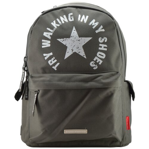 фото Рюкзак темно-серый "звезда" bruno visconti