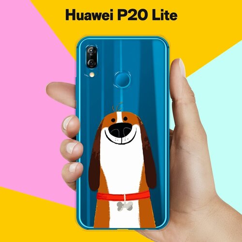 Силиконовый чехол Хороший Бигль на Huawei P20 Lite