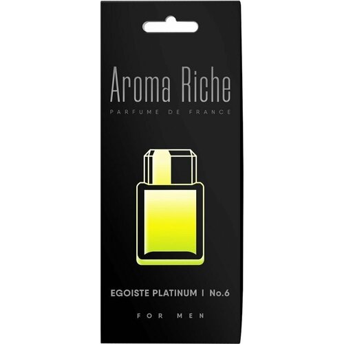 Ароматизатор AROMA RICHE Egoistе Platinum №6, картонный - 4 шт.