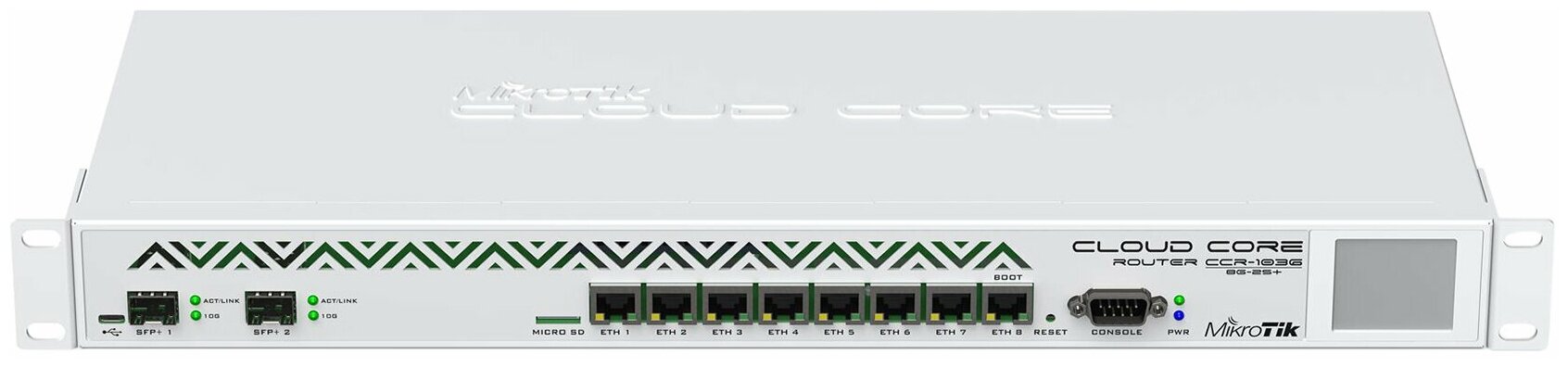 Маршрутизатор Mikrotik 8x10/100/1000Mbps 2xSFP+ 1xmicroUSB - фото №1