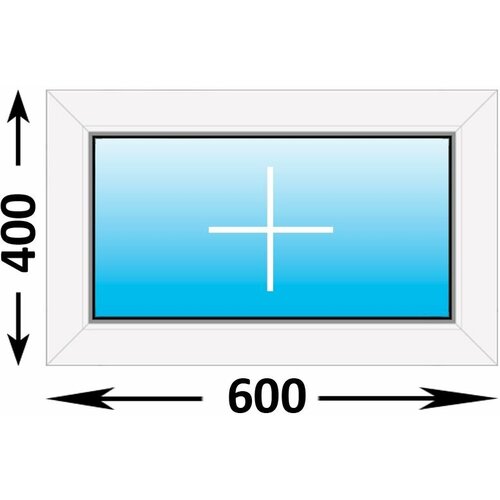 Пластиковое окно Melke глухое 600x400 (ширина Х высота) (600Х400)