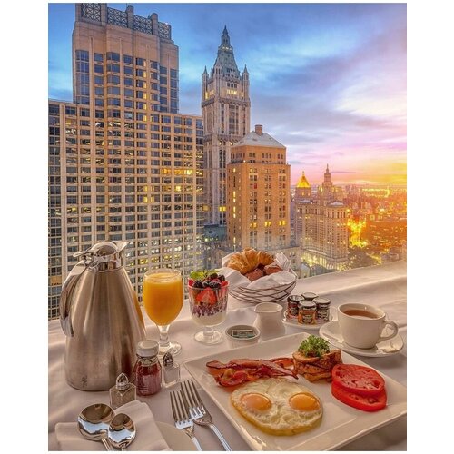 Завтрак в Нью-Йорке 40х50 пазл educa завтрак в нью йорке 16009 1500 дет