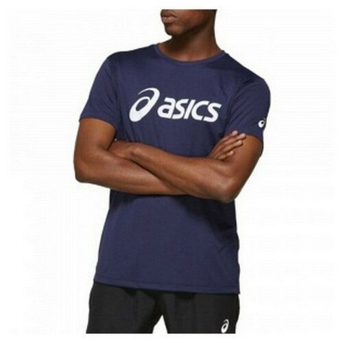 фото Футболка мужская asics 2011a474 400 silver top 2011a474400-4 размер 52 цвет синий