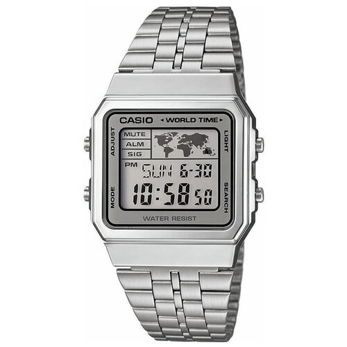 Наручные часы CASIO Vintage A500WA-7, серебряный casio b640wdg 7d