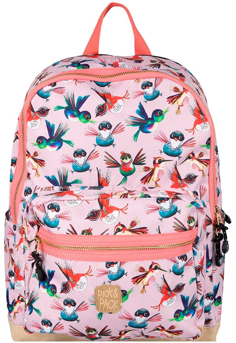 Рюкзак Pick & Pack PP20143 Birds Backpack L *10 Soft pink