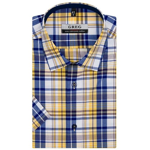 Рубашка GREG, размер 39, желтый