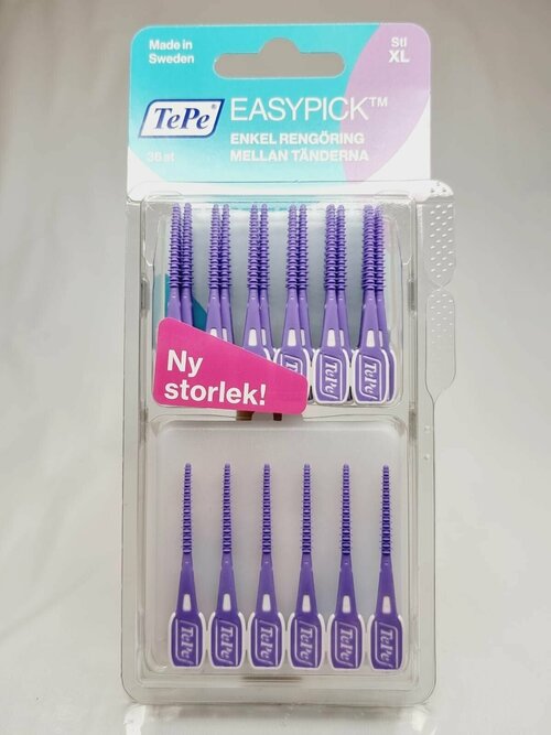 Межзубные ершики TePe EasyPick XL 36 шт. фиолетовые