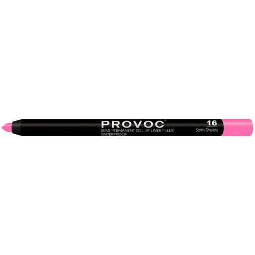 Provoc гелевая подводка в карандаше для губ Semi-Permanent Gel Lip Liner, 16 satin sheets