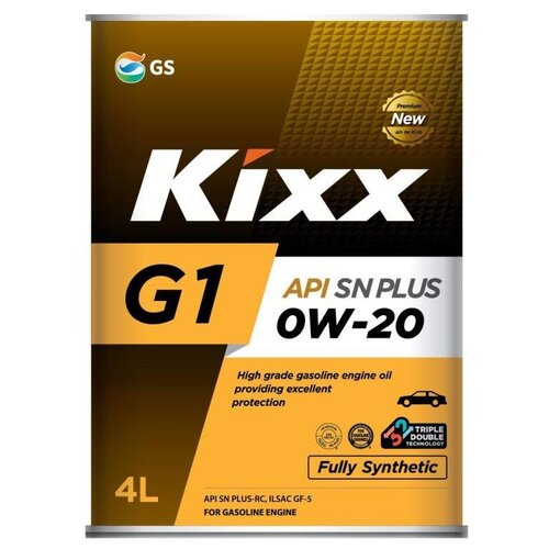 фото Синтетическое моторное масло kixx g1 sn plus 0w-20, 1 л