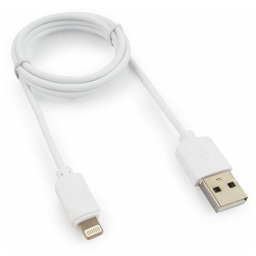 Гарнизон Кабель USB*2.0 Am - Lightning Гарнизон GCC-USB2-AP2-1M-W, белый - 1 метр