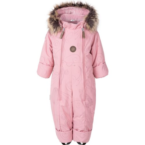 фото Комбинезон kerry, демисезон/зима, утепленный, светоотражающие элементы, для девочек, размер 80, розовый