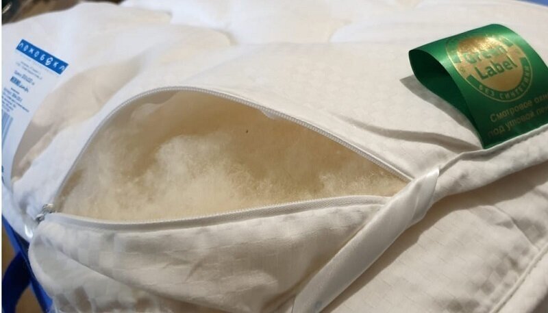 Одеяло лежебока Мерино Ламби 140х205 из 100% пуховой шерсти ягненка мериноса всесезонное, 2951-140-3 - фотография № 7