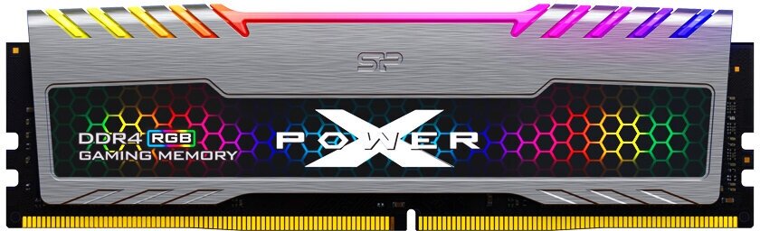 Оперативная память 8Gb DDR4 3200MHz Silicon Power XPower Turbine RGB (SP008GXLZU320BSB)