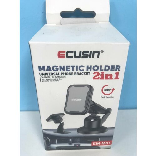 Автомобильный держатель ECUSIN EM-M01 360 2В1 магнит