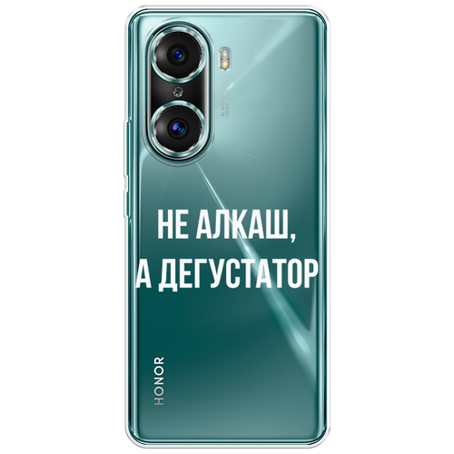 Силиконовый чехол на Honor 60 Pro / Хонор 60 Про Дегустатор, прозрачный силиконовый чехол на honor 60 pro хонор 60 про синие ирисы прозрачный