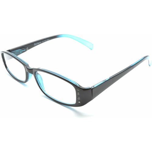 Очки для зрения +3.75 KC-1801 (пластик) черно/голубой