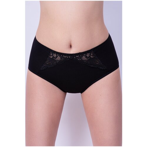 фото Milavitsa трусы слипы с высокой посадкой classic, размер 114, черный