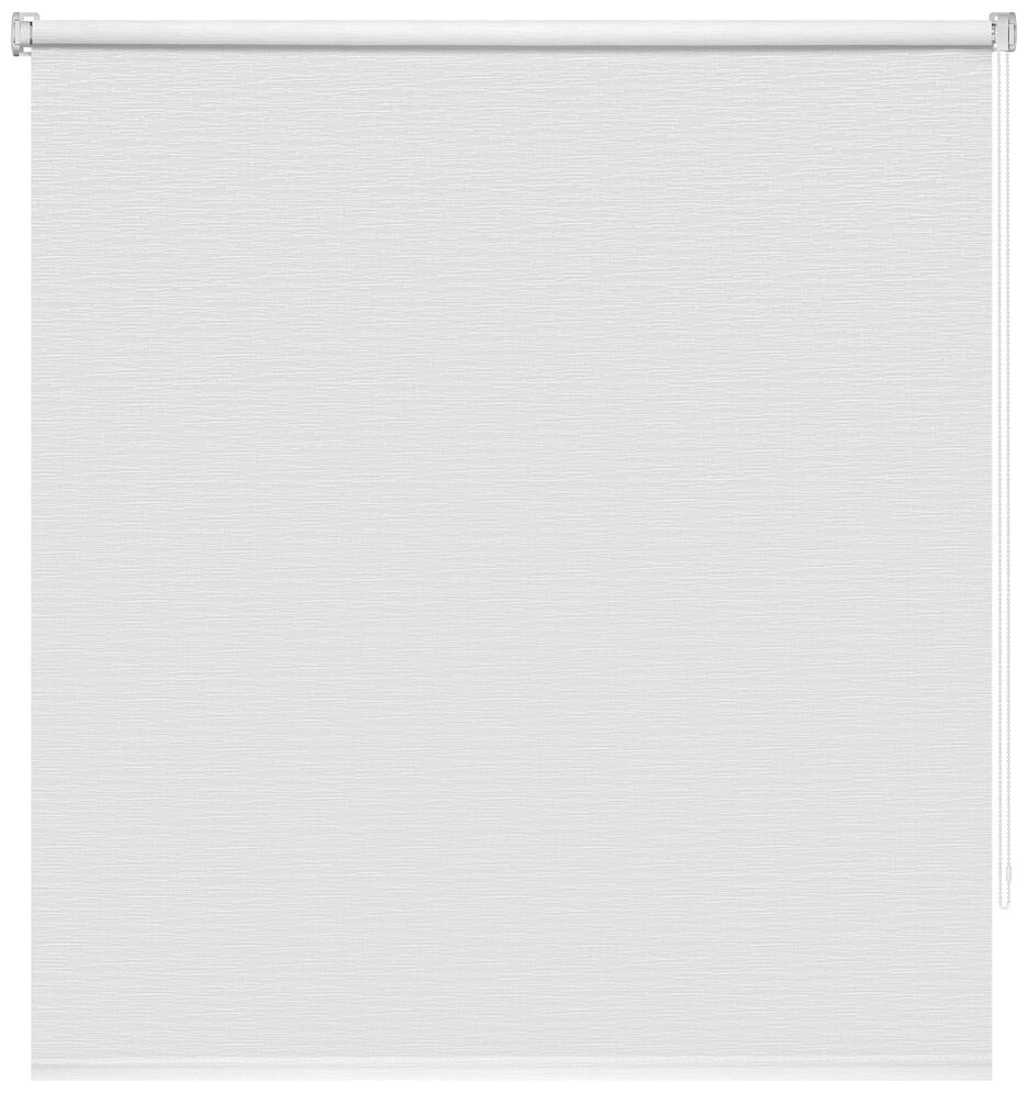 Рулонные шторы жаккард Эко Белый DECOFEST 120 см на 160 см, жалюзи на окна - фотография № 11