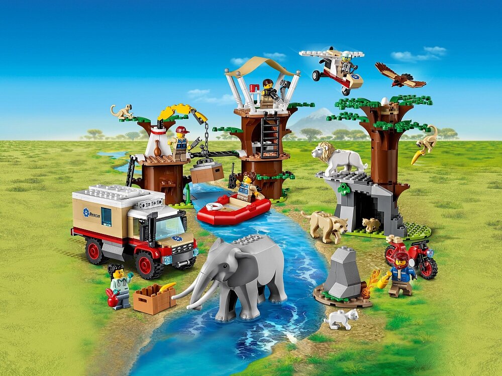 Игрушка CONSTRUCTOR CITY TIERRETTUNGSCAMP LEGO - фото №20