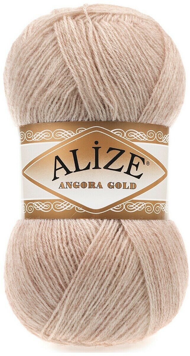 Пряжа Alize Angora Gold кофе с молоком (543), 80%акрил/20%шерсть, 550м, 100г, 2шт