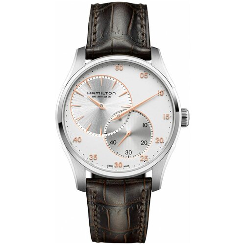 фото Наручные часы hamilton jazzmaster h42615553, серебряный