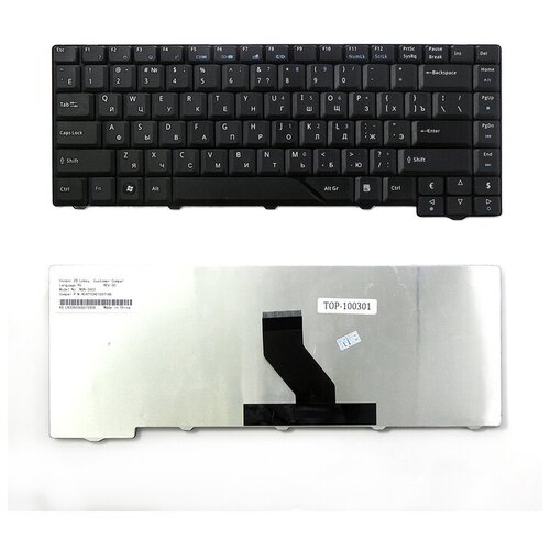 Клавиатура для ноутбука Acer Aspire 4210 4220 4230 4320 4330 4430 4930 Series Плоский Enter Черная без рамки MP-07A23SU-6981 NSK-H370R 149000₽