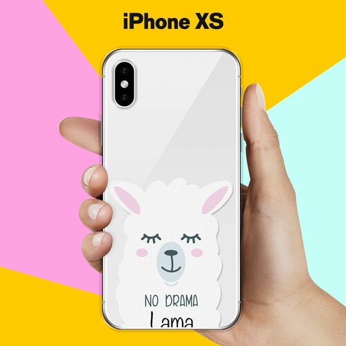 Силиконовый чехол Лама на Apple iPhone Xs силиконовый чехол лама с гитарой на apple iphone xs max