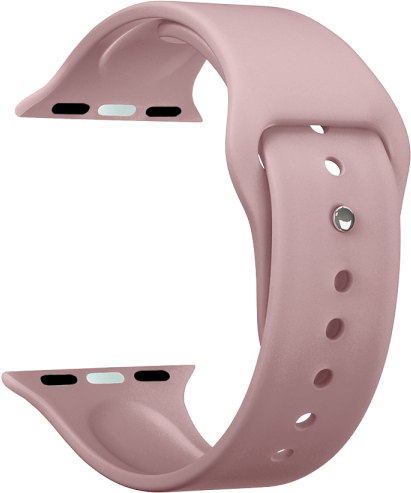 Ремешок Deppa Band Silicone для Apple Watch 42/44/45/49mm, силиконовый, розовый (арт.47131)