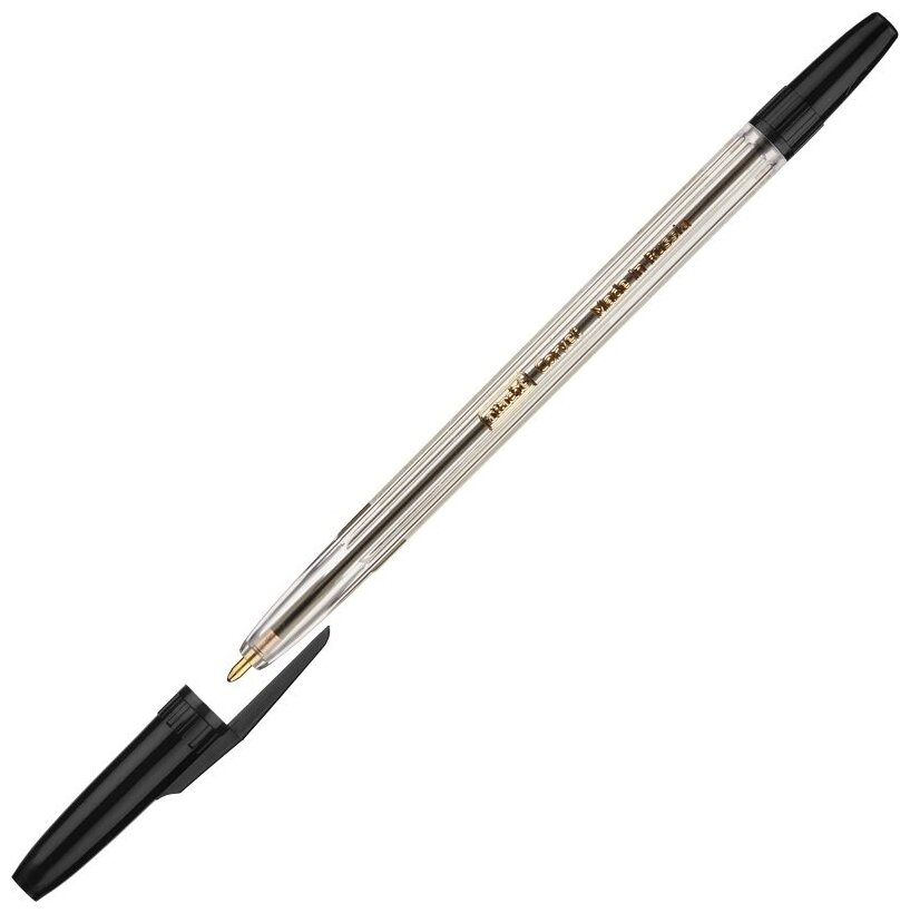 Ручка шариковая Attache Corvet, черная, 0,7 мм