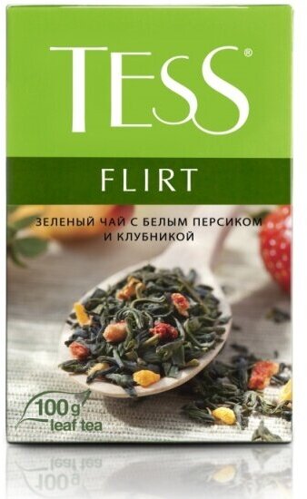 Чай Tess Flirt зеленый листовой ароматизированный, 100 г