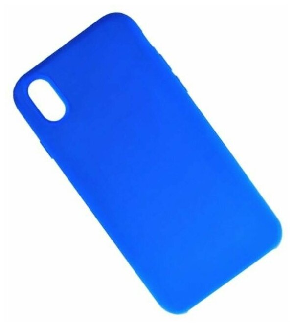 Чехол для iPhone X, iPhone Xs PromiseMobile силиконовый Soft Touch <синий>