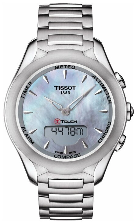 Наручные часы TISSOT T075.220.11.101.00, серебряный, белый